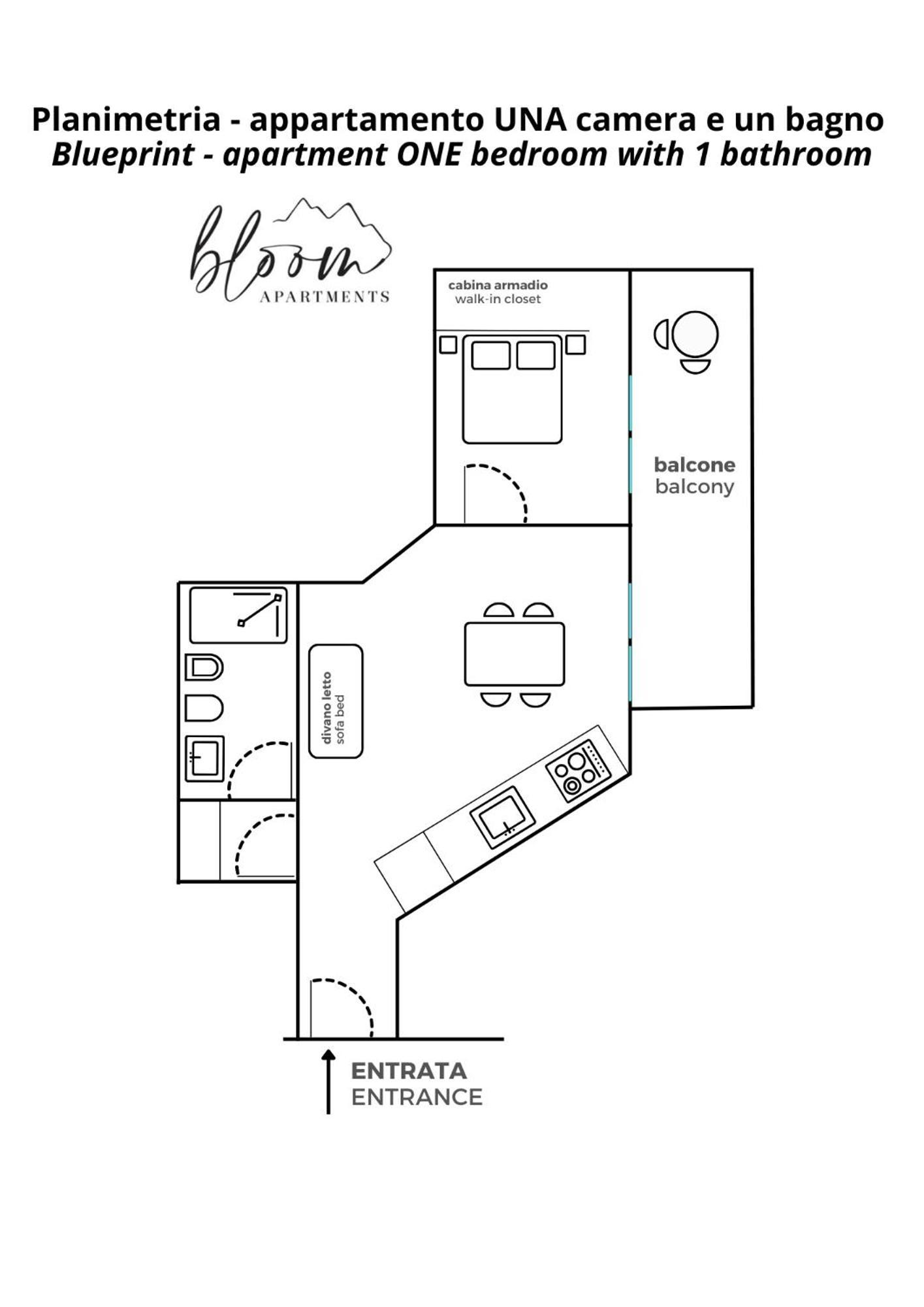 Bloom Apartments Trento Luaran gambar